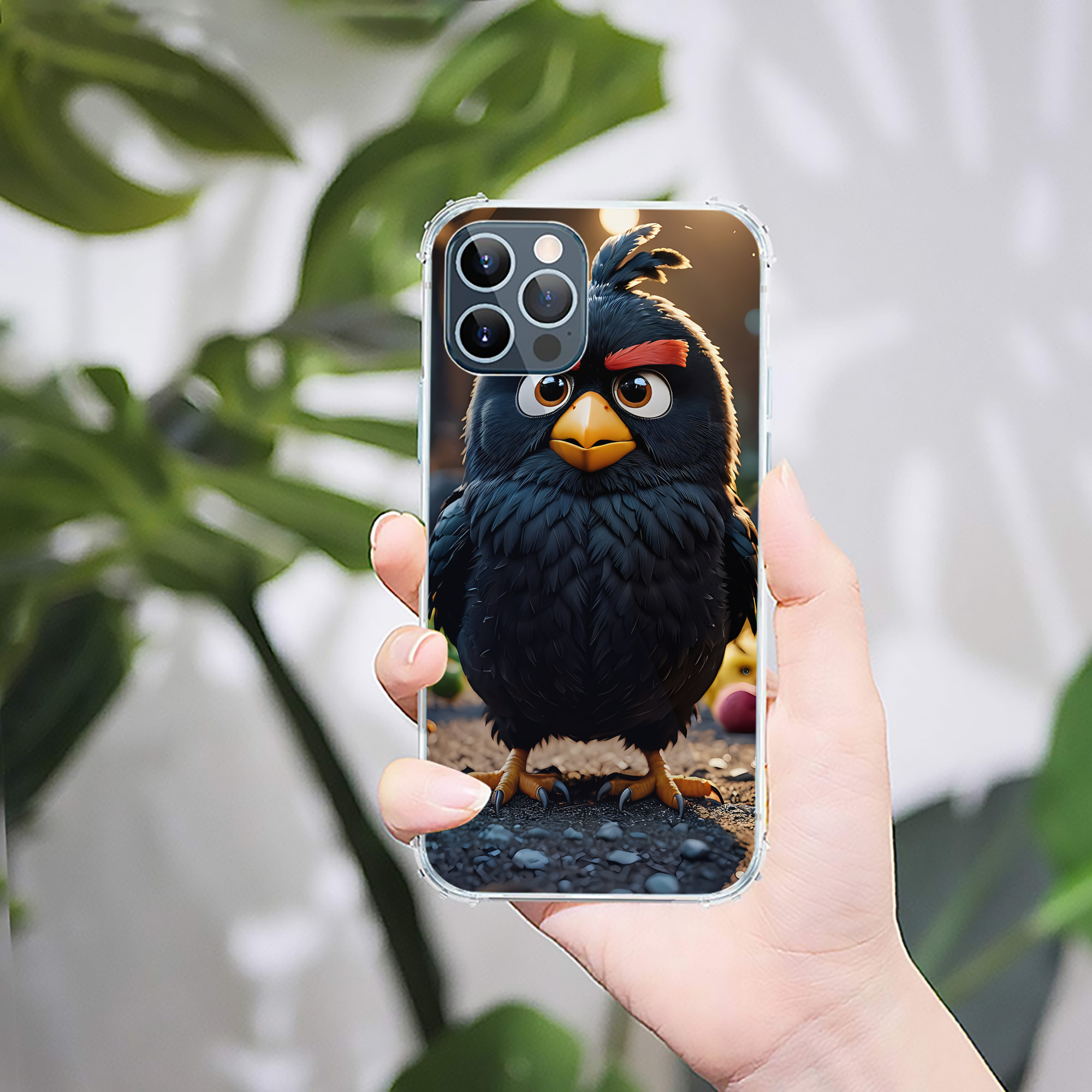 （画像用） Angry Birds アングリーバード 【iPhone 12シリーズ対応】透明スマホケース（クリアソフトケース）